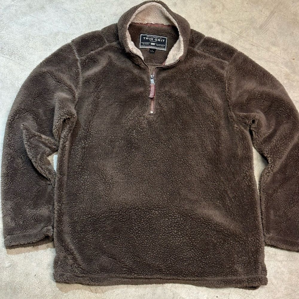True Grit Sherpa Pullover Jacket Mens Small